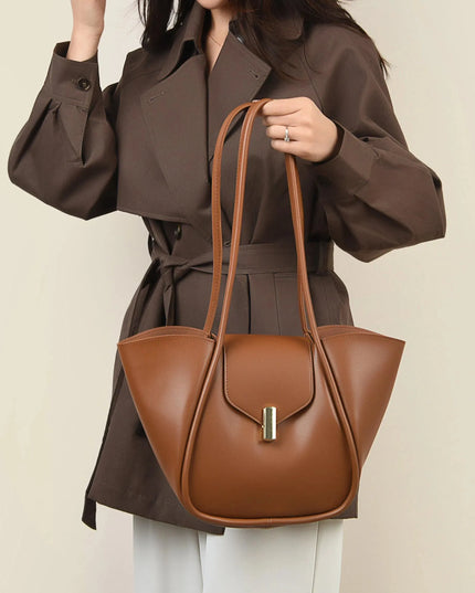 PU Leather Shoulder Bag with Pouch