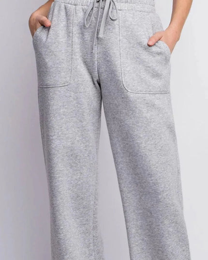 Chic Drawstring Straight Leg Slit Sweatpants for All Sizes