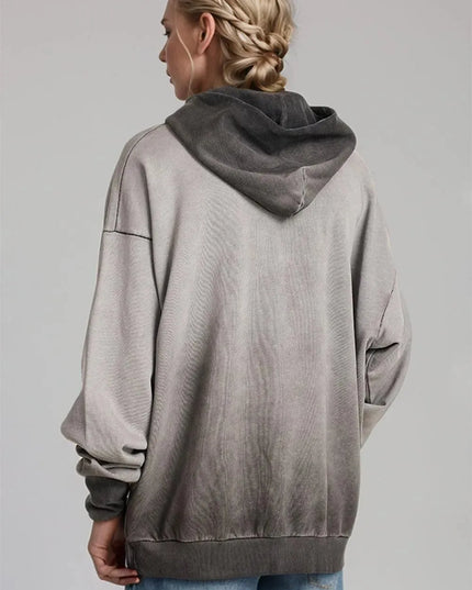 Cozy Cotton Drop Shoulder Hoodie with Front Pocket