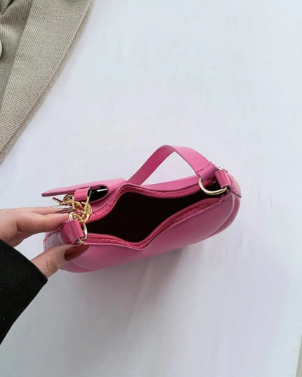 PU Leather Shoulder Bag with EarPods Bag