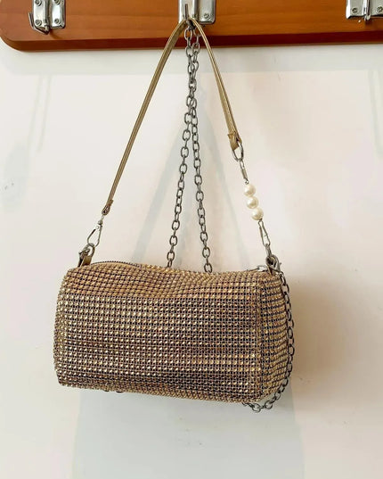 Openwork Crossbody Bag with Removable Strap