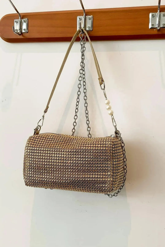 Openwork Crossbody Bag with Removable Strap