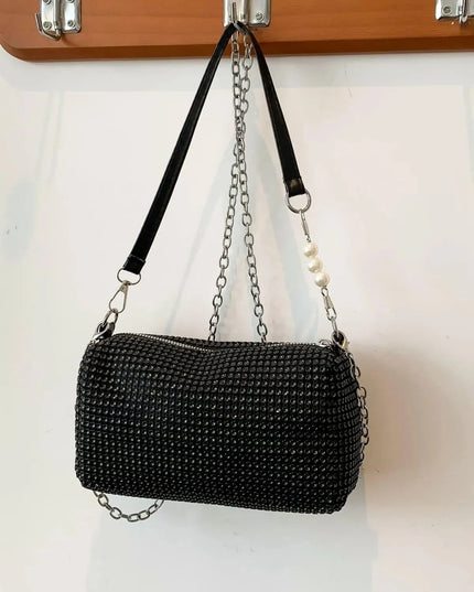 Openwork Crossbody Bag with Removable Strap