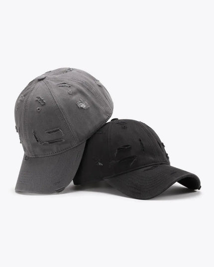 Distressed Adjustable Baseball Cap - ShopEasier