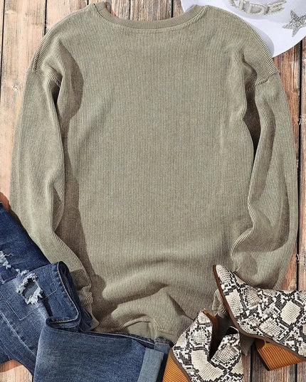 Glamorous Sequin-Embellished Dropped Shoulder Sweatshirt