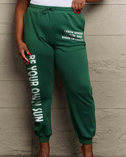 Be Your Own Sun Graphic Sweatpants in Full Size