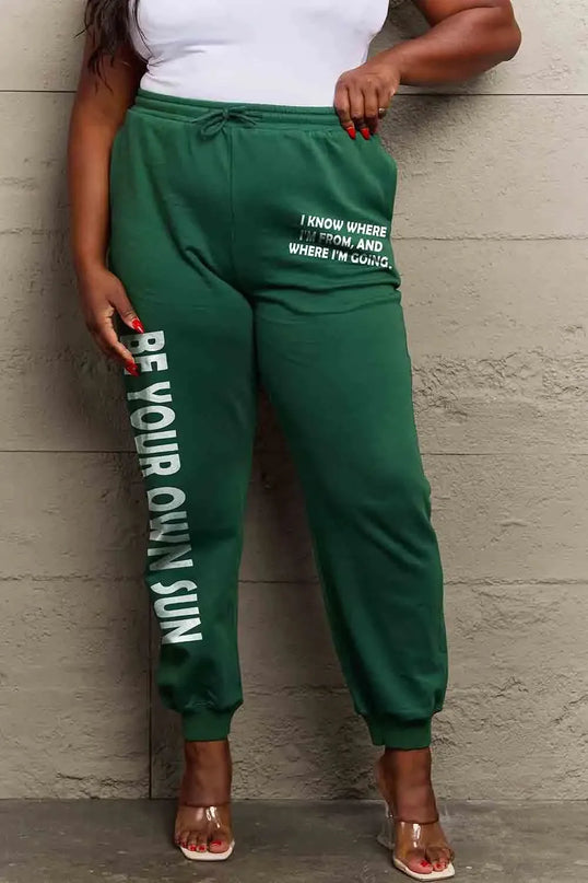 Be Your Own Sun Graphic Sweatpants in Full Size