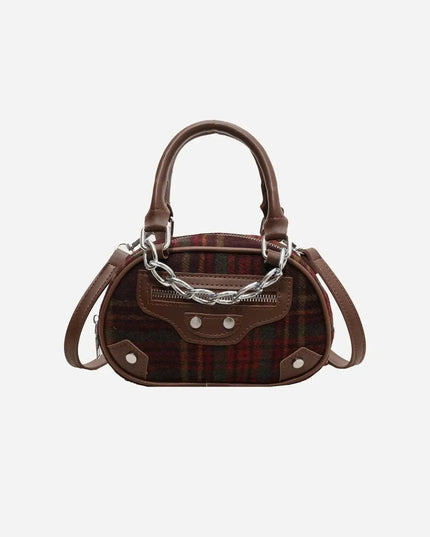 Plaid Print Crossbody Bag