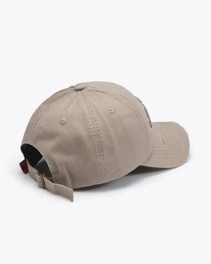 ATLANTIC Graphic Distressed Baseball Cap - ShopEasier