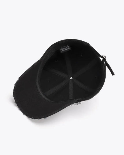 VIBRA Graphic Distressed Adjustable Baseball Cap - ShopEasier