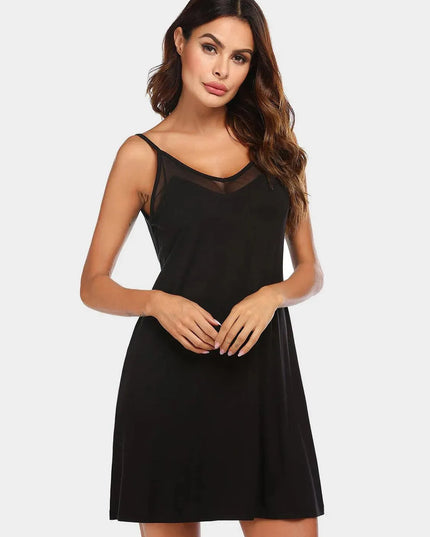 Scoop Neck Spaghetti Strap Lounge Dress