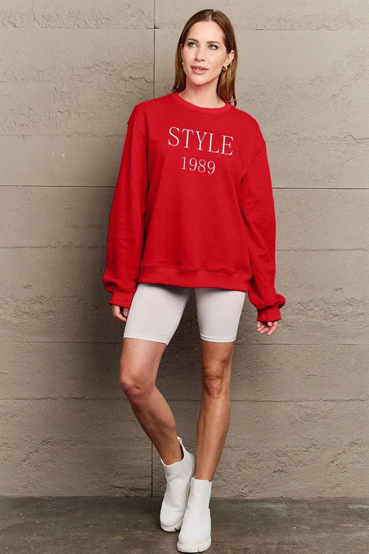 Simply Love Classic Graphic Sweatshirt - Full Size STYLE 1989