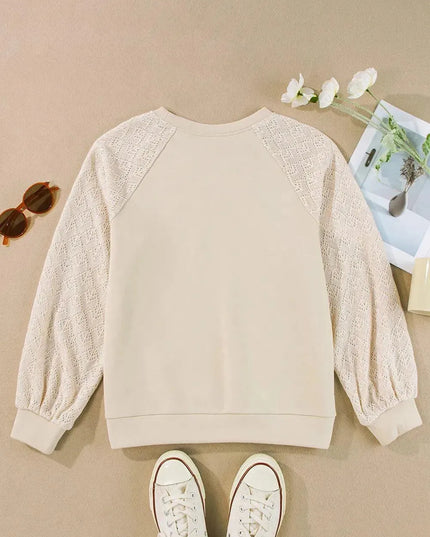 Basic Opaque Long Sleeve Crewneck Sweatshirt