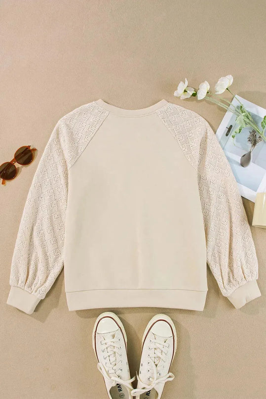 Basic Opaque Long Sleeve Crewneck Sweatshirt