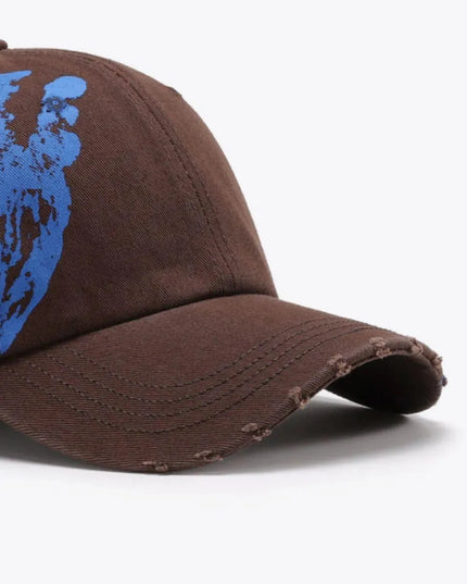 VIBRA Graphic Distressed Adjustable Baseball Cap - ShopEasier