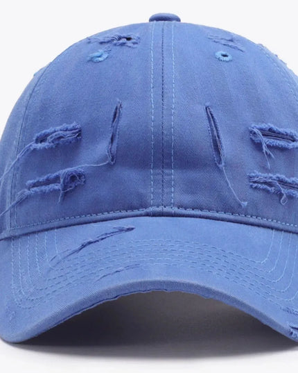 Distressed Adjustable Baseball Cap - ShopEasier