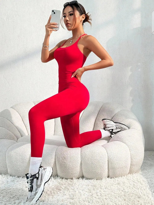 Scoop Neck Top and Pants Active Set - ShopEasier