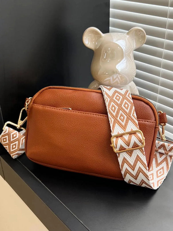 Small PU Leather Crossbody Bag with Single Strap