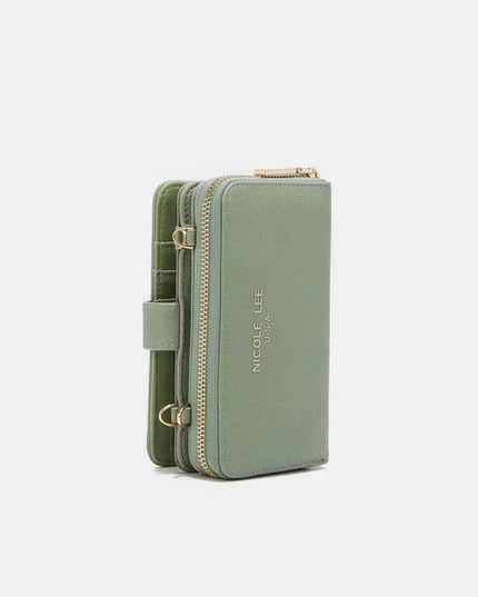 Cartera cruzada con funda para teléfono de dos piezas de Nicole Lee USA