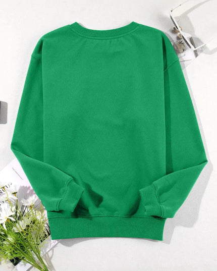 Classic Opaque Long Sleeve Crew Neck Sweatshirt