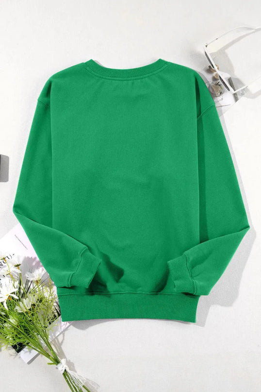 Classic Opaque Long Sleeve Crew Neck Sweatshirt