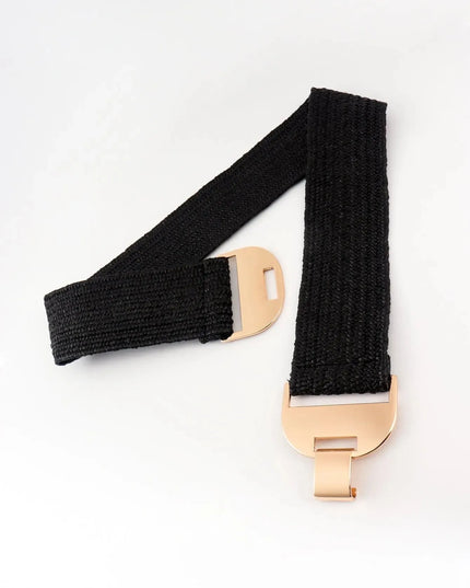 Alloy Buckle Elastic Belt - ShopEasier