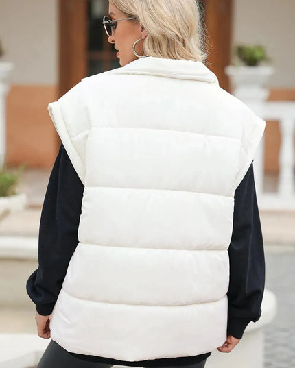 Insulated Zip Front Vest with Functional Pockets