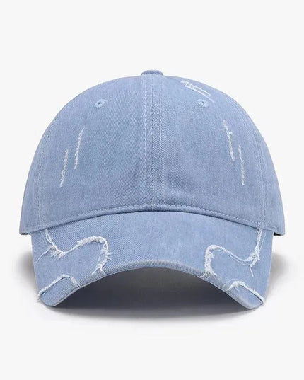 Raw Hem Adjustable Cap - ShopEasier