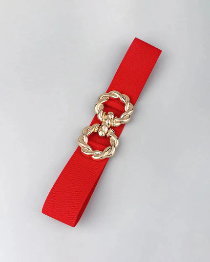 Elastic Belt with Zinc Alloy Buckle