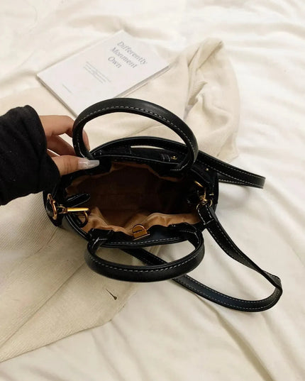 Suede Adjustable Strap Double-Use Handbag