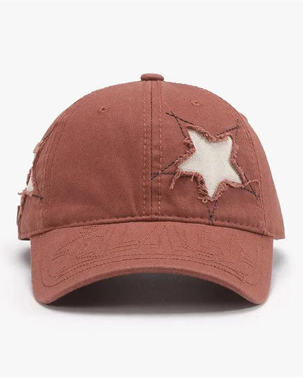 Adjustable Star Raw Hem Cap - ShopEasier