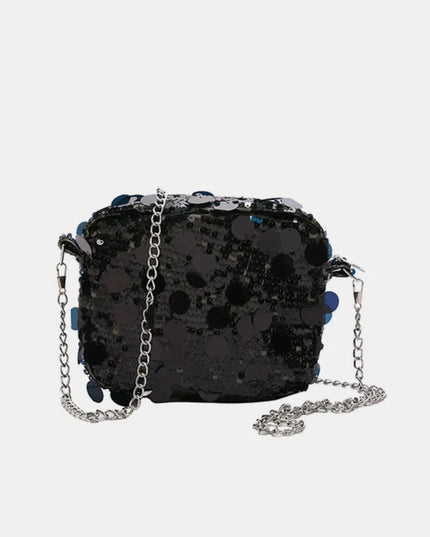 Sequin Chain Shoulder Bag