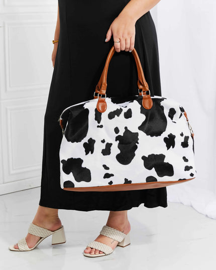 Bolso de fin de semana de felpa con estampado animal