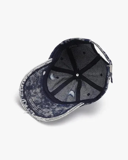 Distressed Cotton Baseball Cap - ShopEasier