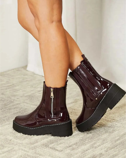 Forever Link Side Zip Platform Boots - ShopEasier