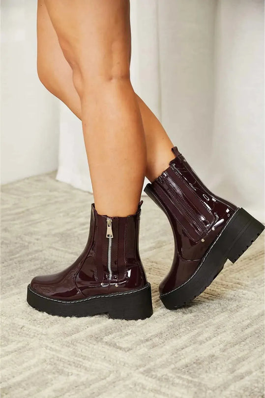 Forever Link Side Zip Platform Boots - ShopEasier