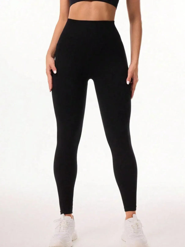 Pocketed High Waist Active Leggings - ShopEasier