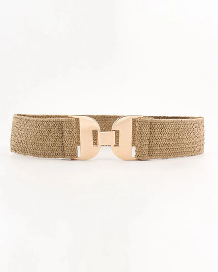 Alloy Buckle Elastic Belt - ShopEasier