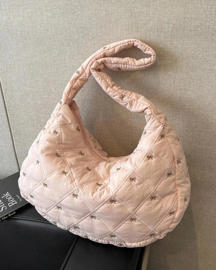 Bow Polyester Shoulder Bag