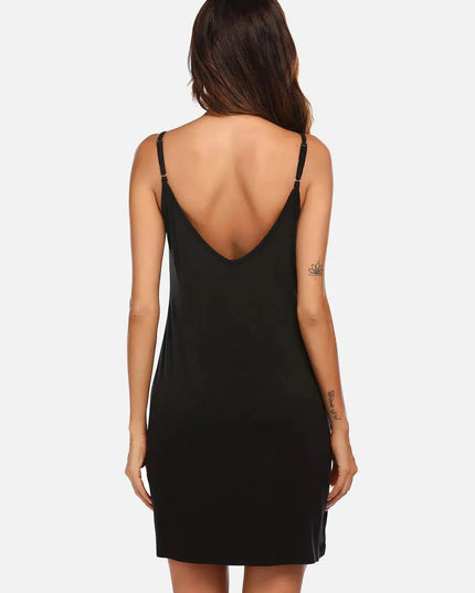 Scoop Neck Spaghetti Strap Lounge Dress