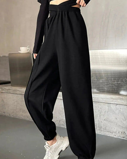 Crisscross Casual Long Pants