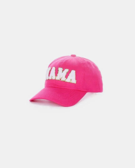 Gorra de béisbol con parche de chenilla MAMA 