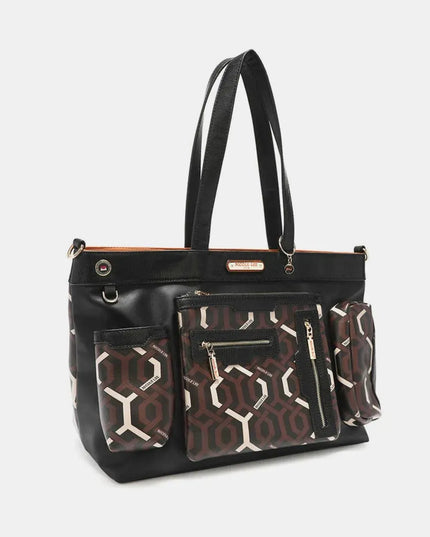 Nicole Lee USA Geometric Pattern Large Handbag