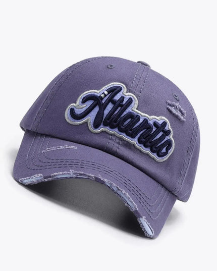 ATLANTIC Graphic Distressed Baseball Cap - ShopEasier