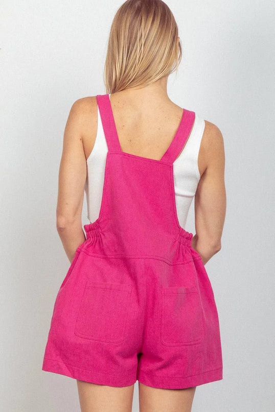 VERY J Adjustable Suspender Overalls with Pockets - ShopEasier