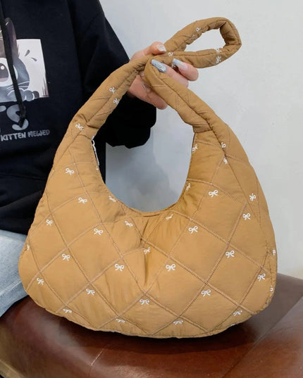 Bow Polyester Shoulder Bag