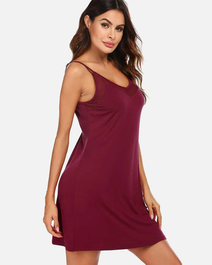 Scoop Neck Spaghetti Strap Lounge Dress