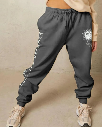 Celestial Dreamer Graphic Sweatpants by Simply Love - Full Size Casual Wear