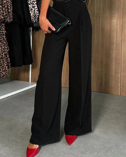 High Waist Wide Leg Pants - ShopEasier