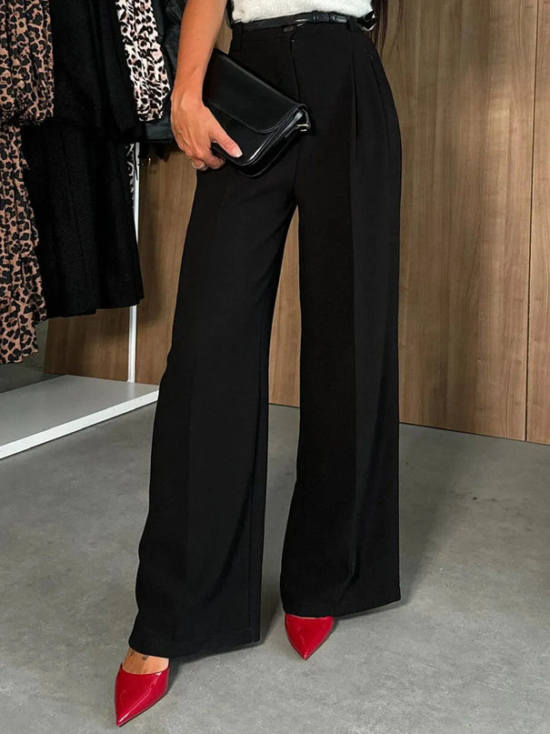 High Waist Wide Leg Pants - ShopEasier